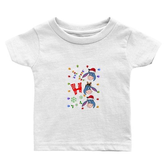 Disney Winnie The Pooh Eeyore Santa Christmas Baby T Shirts
