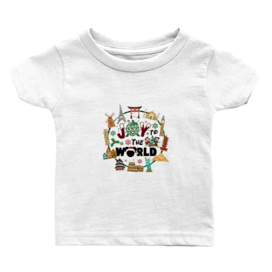 Epcot Christmas Baby T Shirts, Joy to the World, Disney Christmas