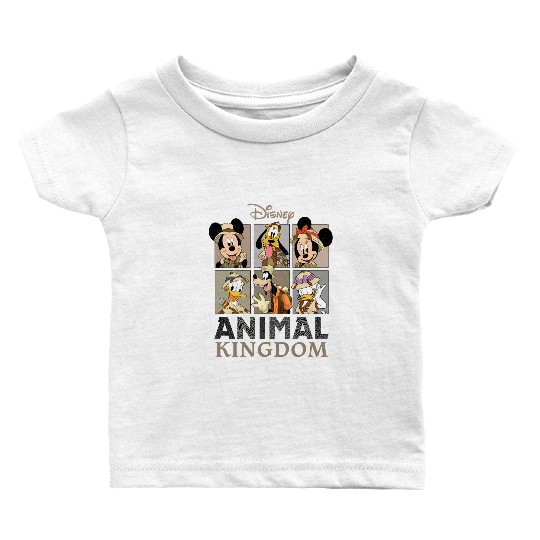 Disney Mickey Safari  Baby T Shirts, Retro Disney Animal Kingdom Mickey Baby T Shirts