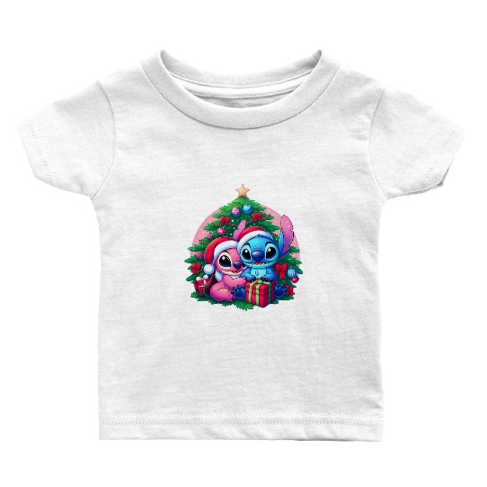 Lilo And Stitch , Stitch Angel , Lilo and Stitch , Merry Xmas Stitch , Disney Family Baby T-shirts