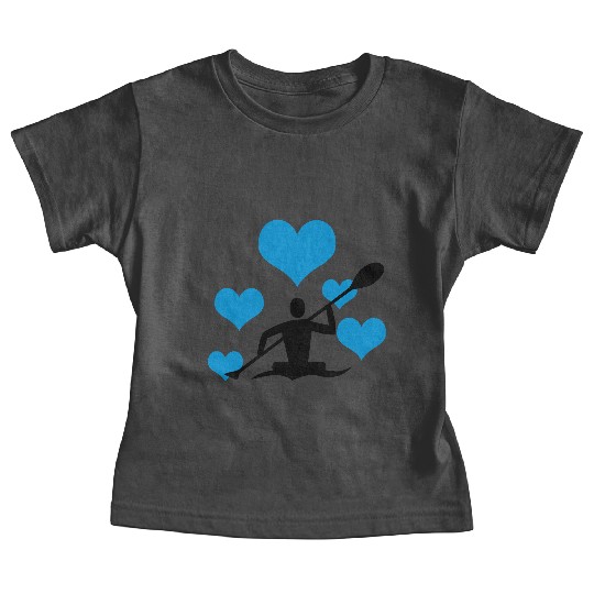 Canoe with 5 hearts Baby Tees