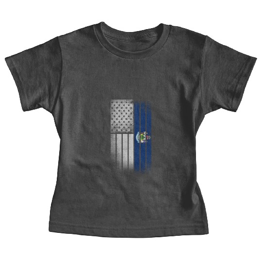 USA Vintage Maine State Flag Baby Tees