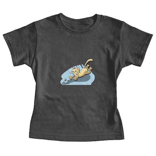 Cat Running After Rat - Tom and Jerry Illustration Baby Tees