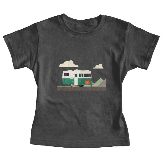 camper in the mountains Baby Tees