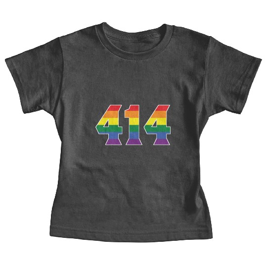 Gay Pride 414 Milwaukee Area Code Baby Tees
