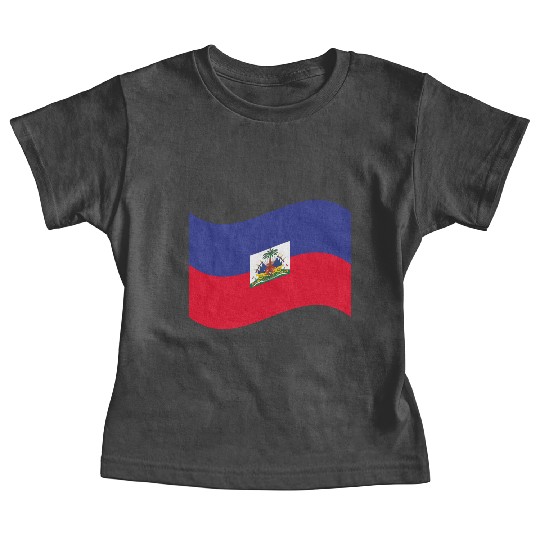 flag haiti Baby Tees