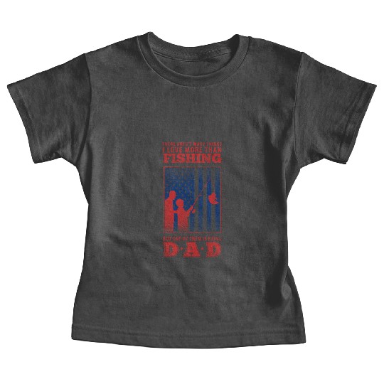 Fishing Dad USA Baby Tees