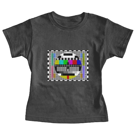 TV Video Test Pattern Screen Baby Tees
