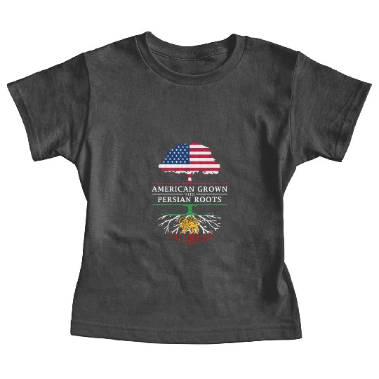 American Grown with Persian Roots Persia Design Baby Tees