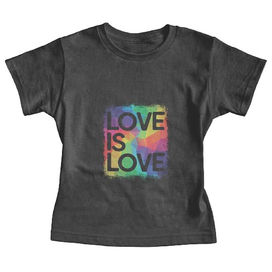 Love is Love Geometric LGBT Gay Pride Baby Tees