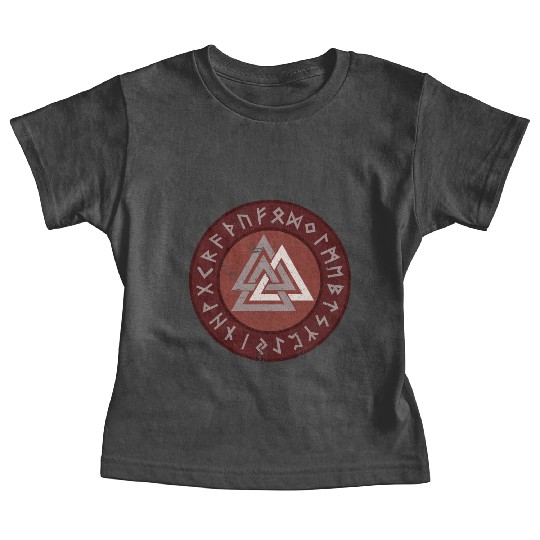 Valknut Viking Warrior Symbol Triangle Baby Tees