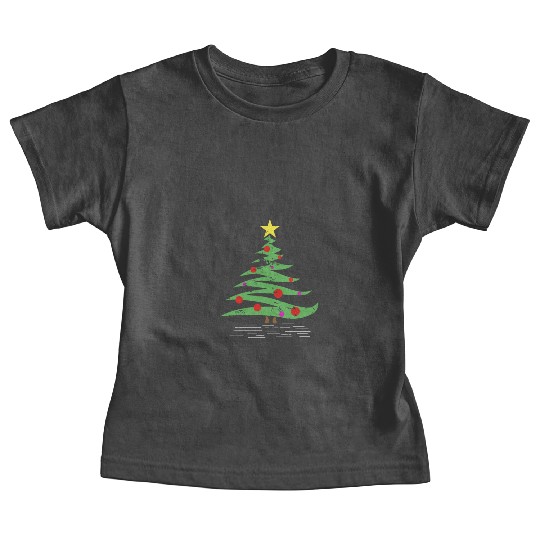 Christmas Tree gift winter kids grandparents Baby Tees