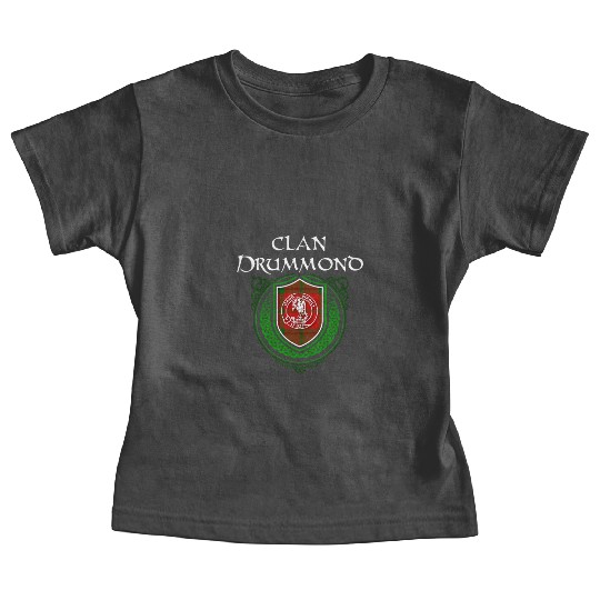 Drummond Surname Scottish Clan Tartan Crest Badge Baby Tees