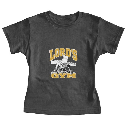 cool graphic art yellow Gym Baby Tees