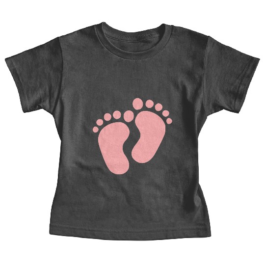 Baby Feet Pastel Pink Pregnancy Maternity Baby Tees