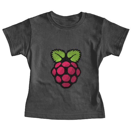 Raspberry Pi Pixel Logo Baby Tees