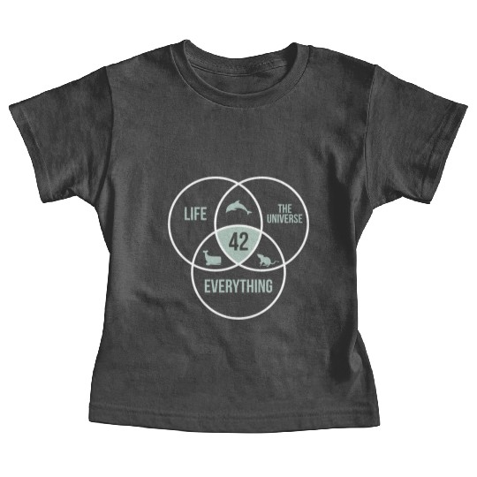 42 Answer to Everything Universe Life Circle Baby Tees