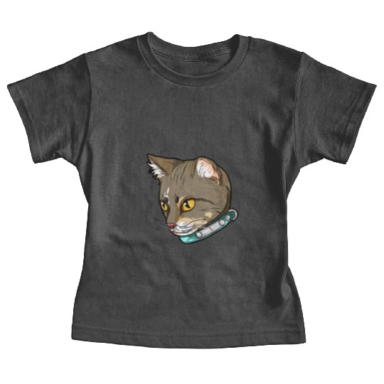 Brazilian Shorthair Cat Face Love Sweet cool funny Baby Tees