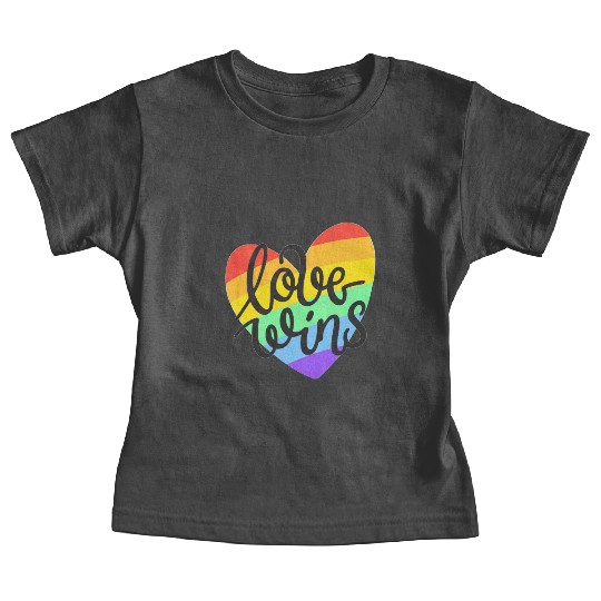 Love Wins LGBT Pride Rainbow Heart CSD Baby Tees Baby Tees