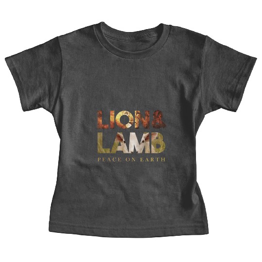 The lion and the lamb Baby Tees