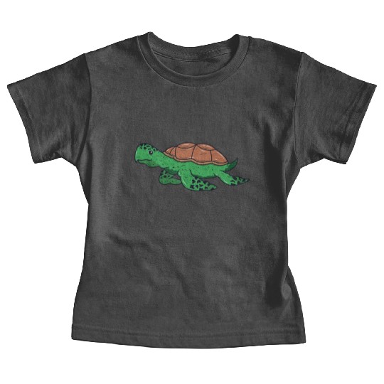 Animal turtle reptile wildlife funny vector image Baby Tees