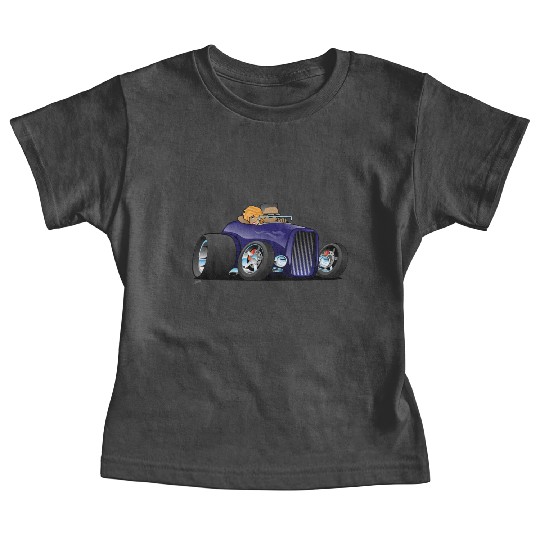 Highboy hot rod deep purple roadster Baby Tees