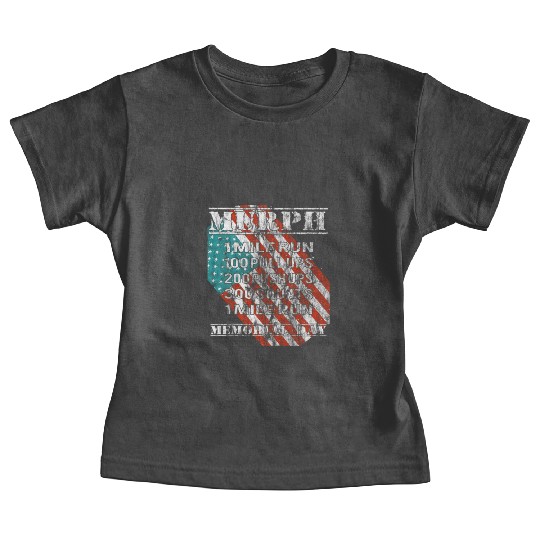 2019 Murph Challenge Memorial Day WOD Workout Gym Baby Tees