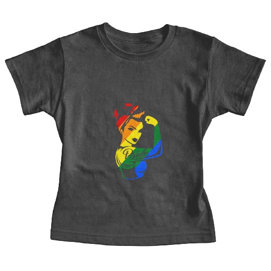 LGBT Gay Lesbian Rainbow Pride Trans Equality Baby Tees