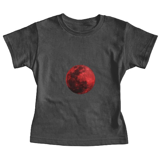 Blood Moon - Space - Graphic Realistic Baby Tees