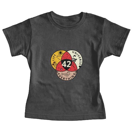 42 Angel Number Life Universe Everything Baby Tees