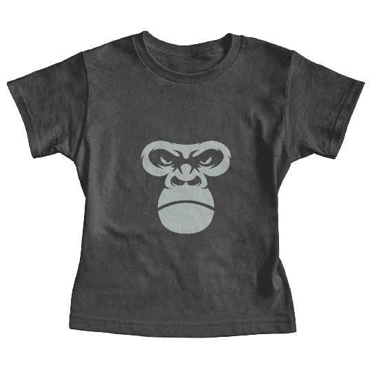 Big Gorilla Face Silverback Monkey Ape Gift Baby Tees