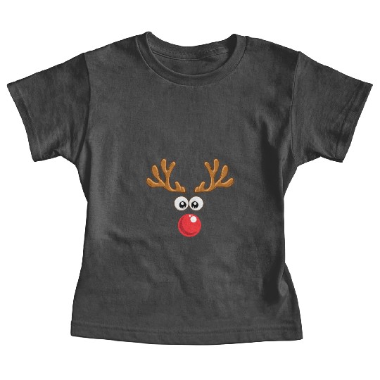 Christmas Rudolph reindeer winter nature gift Baby Tees