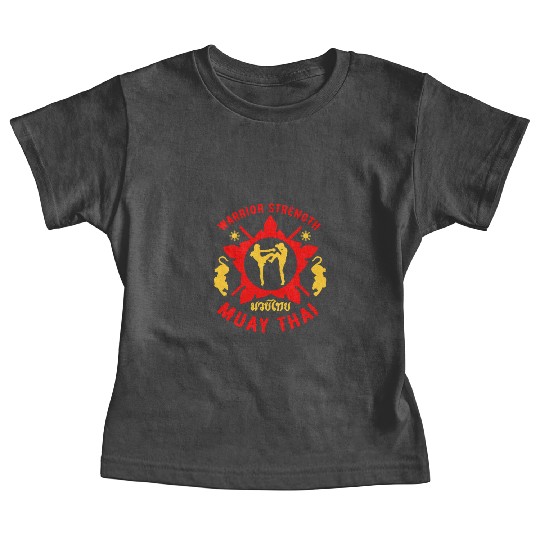 Tigar Muay Thai MMA Retro Warrior MMA Training Baby Tees