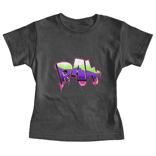 Raw Graffiti Art UFO Green, Plastic Pink, Proton Baby Tees