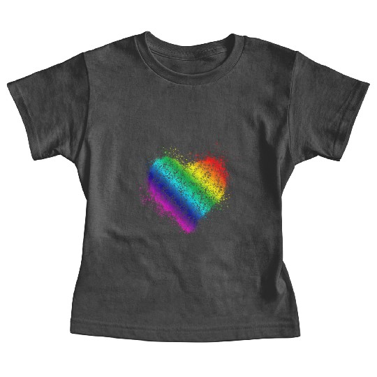 Rainbow Heart Vintage <3 Baby Tees