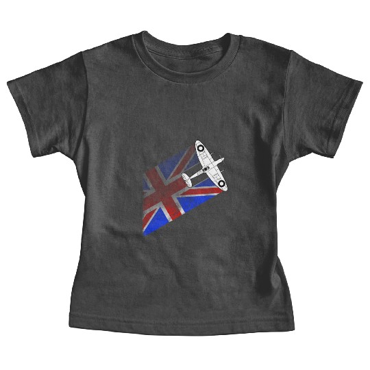 Spitfire UK Flag Mk.1 RAF British WWII Baby Tees