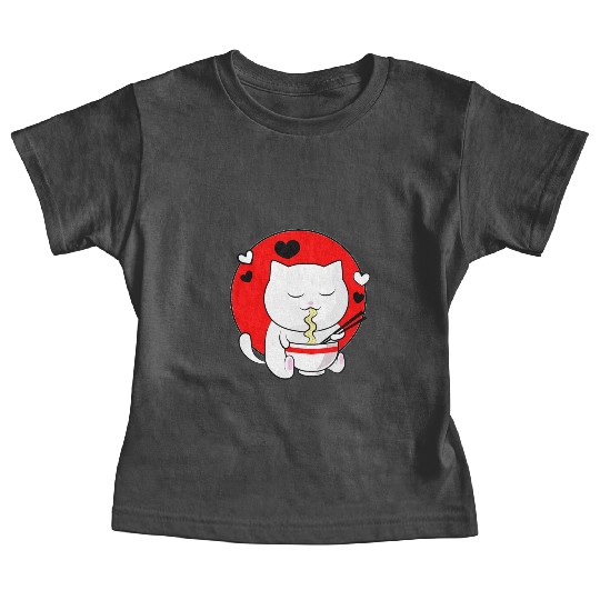 Kawaii Ramen Anime Cat Japanese Manga Baby Tees