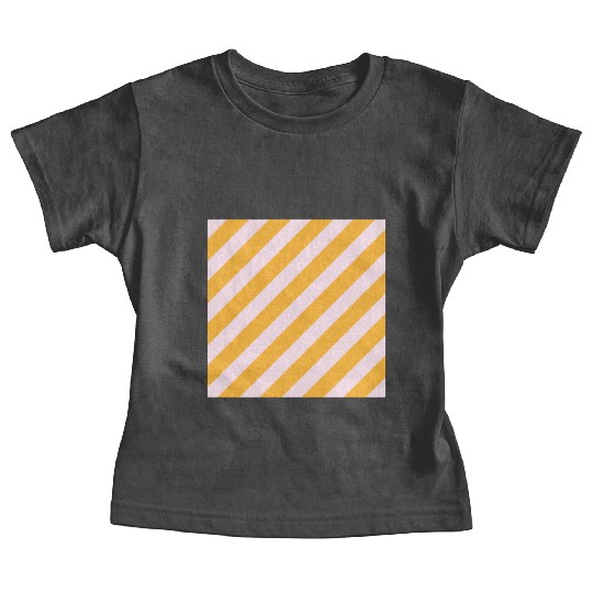 Stripes Rose Yellow Baby Tees