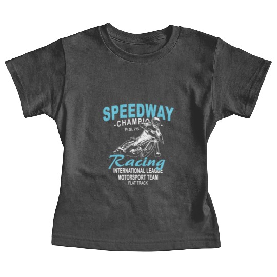 Motorcycle Speedway Racing Baby Tees