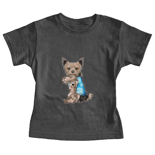 Yorkie Dog Tattoo I Love Mom Mothers Day Gifts T S Baby Tees