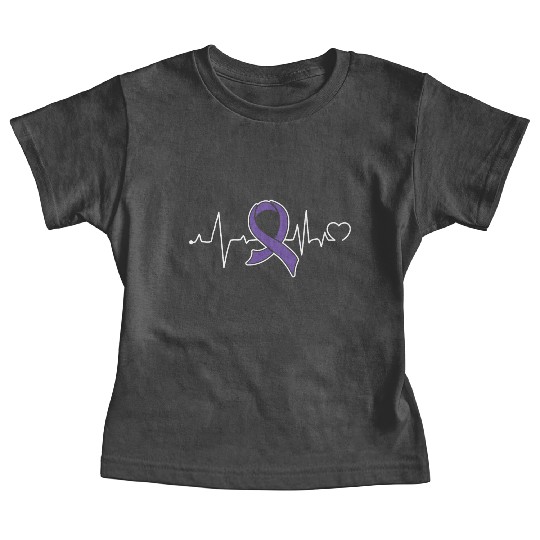 Heart beat- Pancreatic Cancer Awareness Baby Tees