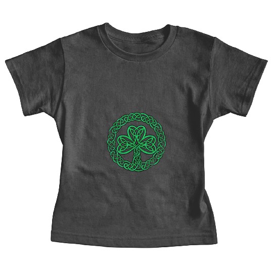 Irish Celtic Knot Shamrock Distressed Clover Baby Tees