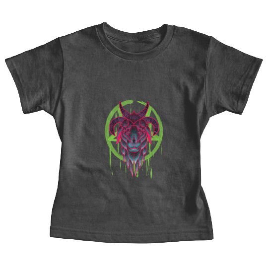 Neon Baphomet Baby Tees