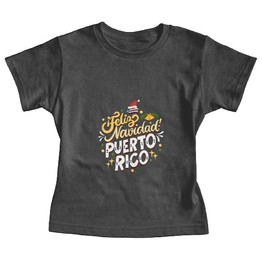 Feliz Navidad Puerto Rico - Merry Christmas Baby Tees