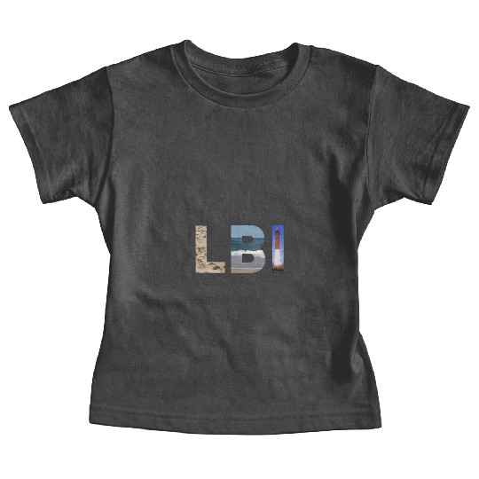 Lbi Long Beach Island Nj Photo Beach Ocean Lightho Baby Tees
