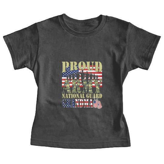 Proud Army National Guard Grandma Baby Tees