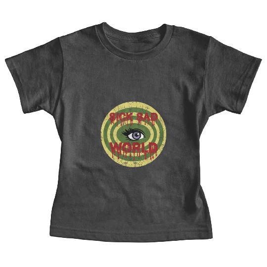 Daria Sick Sad World Drippy Text Eye Logo Baby Tees
