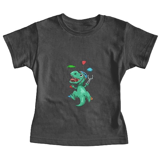 Funny T-Rex Bouldering and Rock Climbing Gift Baby Tees
