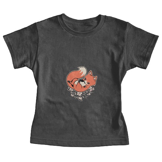 Sakura Fox Cherry Blossom Baby Tees
