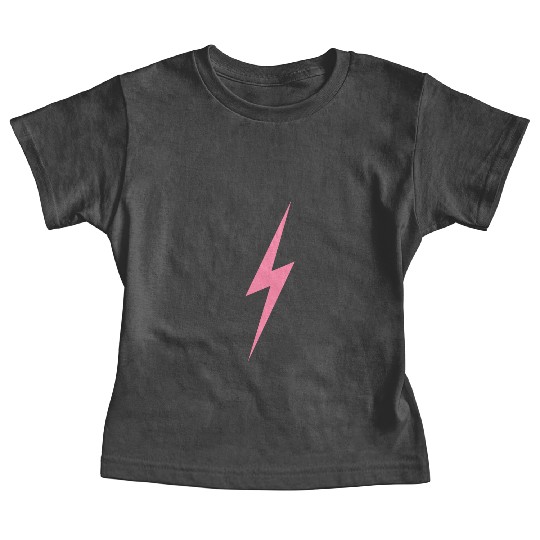Pink Bolt Lightning | Bolt Graphic Baby Tees